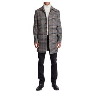 Paisley & Gray Men's Checkered Trench Coat SIZE Small